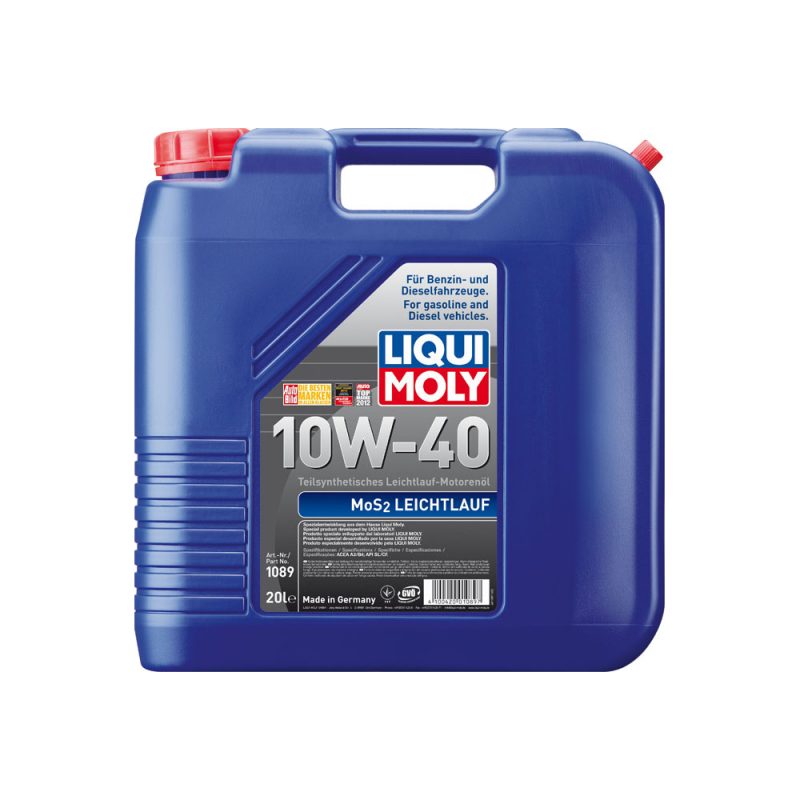 1089 LIQUI MOLY MOS2 LEICHTLAUF 10W40 (20Л) ПОЛУСИНТЕТИКА